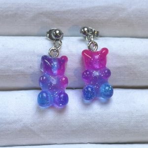 2-Tone Dark Blue Pink Gummies