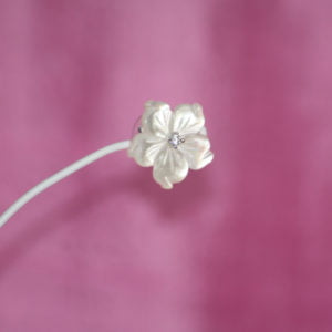 ‘Bauhinia’ Mother of Pearl Diamante Stud