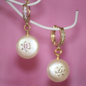 Baroque Pearl Drop ‘Starburst’ Earrings