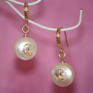 Baroque Pearl Drop ‘Dolphin’ Earrings