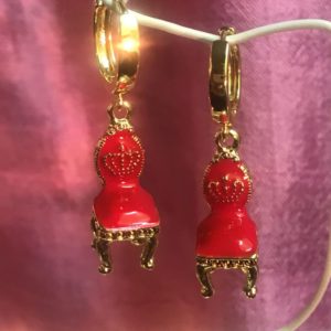 Coronation Red Chair Earrings
